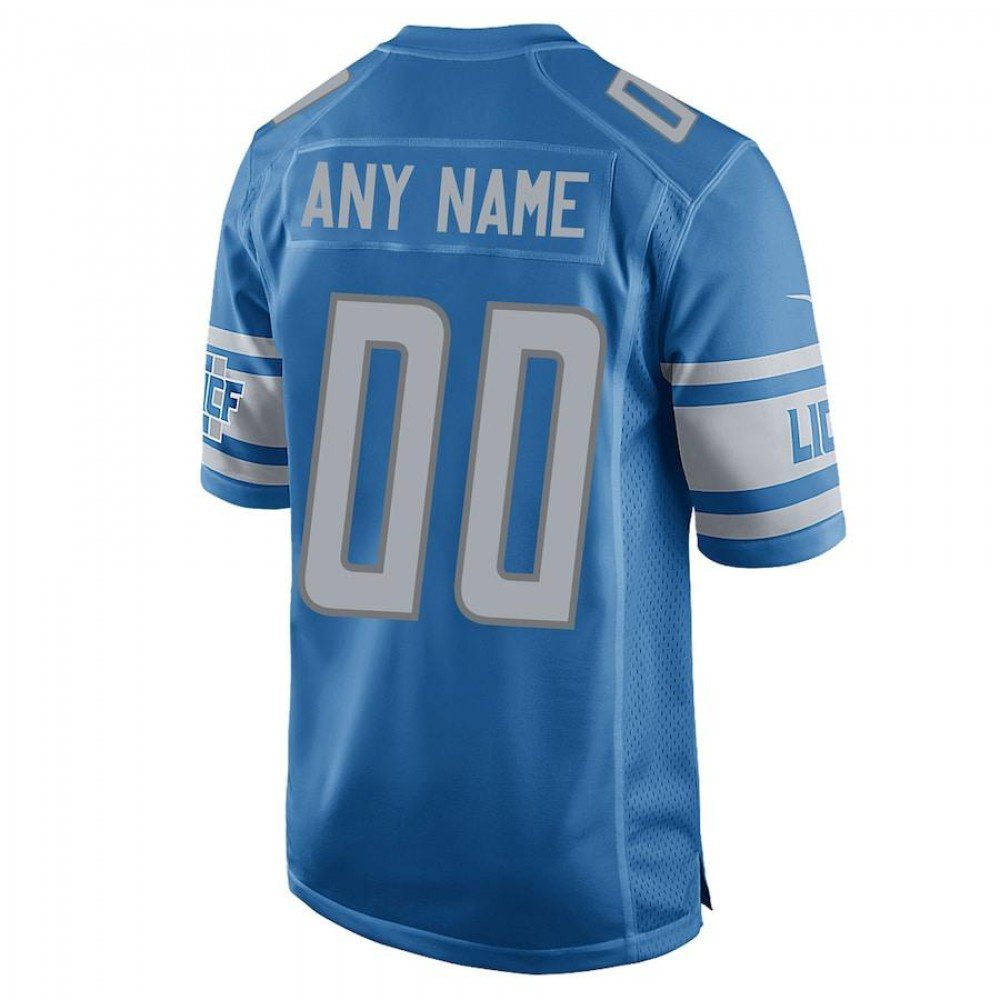 Detroit Lions Nike Custom Home Game Youth Jersey - Blue-Profan Arena